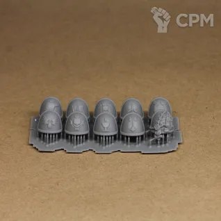 Описание картинки Набор орденских наплечников для дэзвотч 4 (deathwatch chapter shoulders pads 4) от мезеров александр по цене 400руб | Свободный Рынок Миниатюр - СРМ