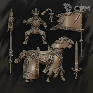 Описание картинки PaladinOnHorse от Manufactorum76 по цене 400руб | Свободный Рынок Миниатюр - СРМ