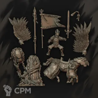 Описание картинки PaladinOnPegassus от Manufactorum76 по цене 1 000руб | Свободный Рынок Миниатюр - СРМ