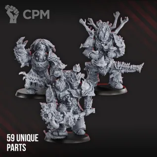 Описание картинки Pandemic Warriors от Manufactorum76 по цене 350руб | Свободный Рынок Миниатюр - СРМ