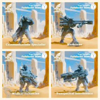 Описание картинки Pathfinders Kill Team от Asterisk Print по цене 2 000руб | Свободный Рынок Миниатюр - СРМ