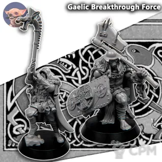 Описание картинки Gaelic Breakthrough Force от Manufactorum76 по цене 400руб | Свободный Рынок Миниатюр - СРМ