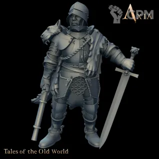 Описание картинки Panther knight on foot от Manufactorum76 по цене 160руб | Свободный Рынок Миниатюр - СРМ