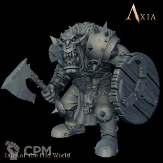 Описание картинки Orc Raider от Manufactorum76 по цене 300руб | Свободный Рынок Миниатюр - СРМ