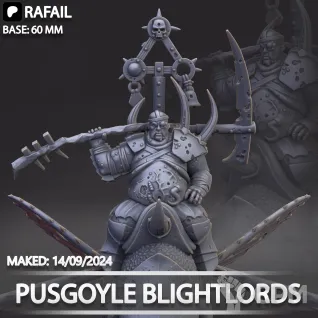 Описание картинки Pusgoyle Blightlords от Naggaroth Night по цене 2 200руб | Свободный Рынок Миниатюр - СРМ