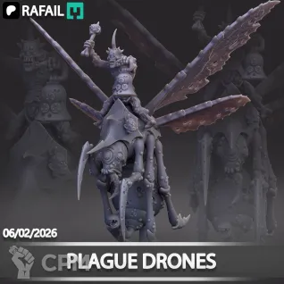 Описание картинки Plague Drones от Naggaroth Night по цене 2 600руб | Свободный Рынок Миниатюр - СРМ