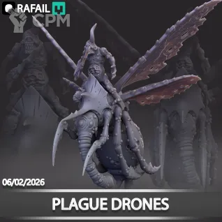 Описание картинки Plague Drones от Naggaroth Night по цене 2 600руб | Свободный Рынок Миниатюр - СРМ