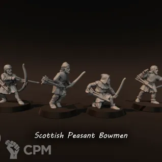 Описание картинки Scottish Peasant bowmen от Recruiter по цене 700руб | Свободный Рынок Миниатюр - СРМ