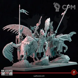 Описание картинки Pegasus knights от Daniilfedyakov по цене 1 600руб | Свободный Рынок Миниатюр - СРМ