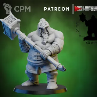 Описание картинки Ogor / Ogr Regiment от Barduck Miniatures по цене 2 320руб | Свободный Рынок Миниатюр - СРМ