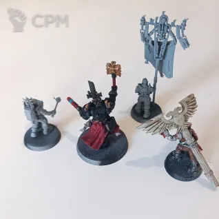 Описание картинки Chaplain Grimaldus and Retinue от OMG_SL по цене 4 500руб | Свободный Рынок Миниатюр - СРМ