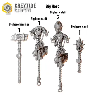Описание картинки Space Wolves terminators hero pack от Helnex workshop  по цене 400руб | Свободный Рынок Миниатюр - СРМ