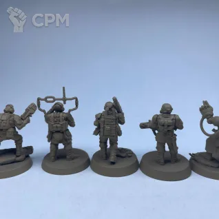 Описание картинки Cadian command squad от Shin_tf по цене 4 000руб | Свободный Рынок Миниатюр - СРМ
