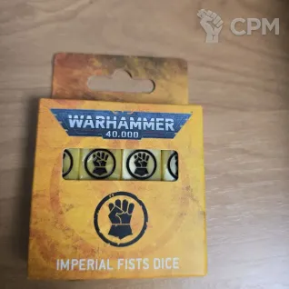 Описание картинки Imperial Fists dice set от iskander260886 по цене 3 600руб | Свободный Рынок Миниатюр - СРМ