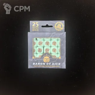 Описание картинки Набор кубов Baron Of Dice Disgustingly Resilient (Round Corner, x25 Dice) от Akella по цене 5 500руб | Свободный Рынок Миниатюр - СРМ