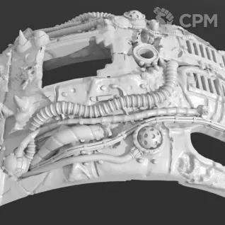 Описание картинки Chaos Knight of Nurgle Plate от MrMetalHorror по цене 600руб | Свободный Рынок Миниатюр - СРМ