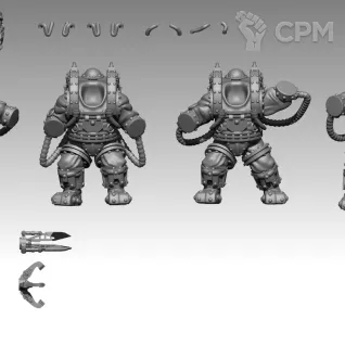 Описание картинки Charonite Ogryn Section от MrMetalHorror по цене 1 000руб | Свободный Рынок Миниатюр - СРМ