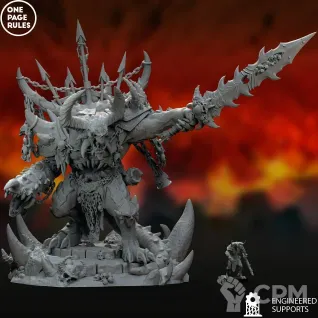 Описание картинки Daemon Prince of Chaos от MrMetalHorror по цене 1 500руб | Свободный Рынок Миниатюр - СРМ