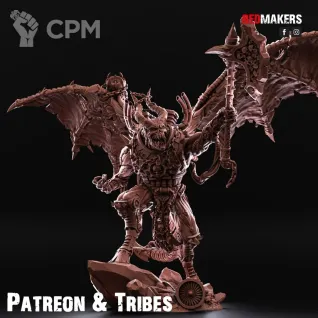 Описание картинки Daemon Prince of Chaos от MrMetalHorror по цене 1 400руб | Свободный Рынок Миниатюр - СРМ