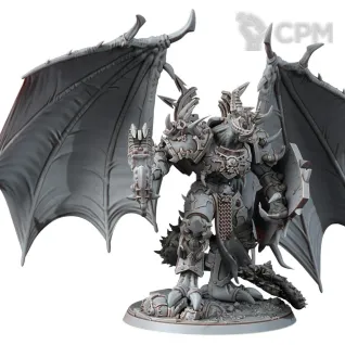 Описание картинки Daemon Prince of Chaos от MrMetalHorror по цене 1 400руб | Свободный Рынок Миниатюр - СРМ