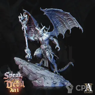 Описание картинки Daemon Prince of Chaos от MrMetalHorror по цене 1 400руб | Свободный Рынок Миниатюр - СРМ