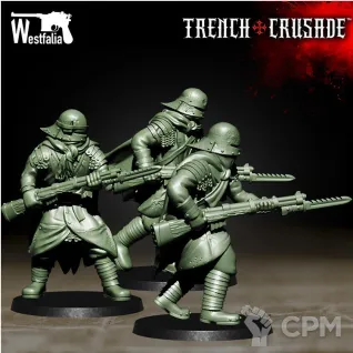 Описание картинки Red brigade Trench Crusade, 14шт. от Armorhamster по цене 1 600руб | Свободный Рынок Миниатюр - СРМ