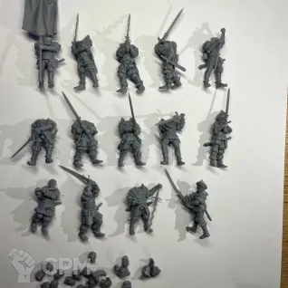 Описание картинки Ландскнехты из Солтау от PocketSized Prints по цене 1 300руб | Свободный Рынок Миниатюр - СРМ