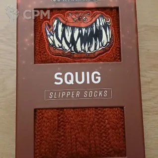 Описание картинки Squig Slipper Socks (сквиговы носки для дома) от Fledermaus по цене 2 250руб | Свободный Рынок Миниатюр - СРМ
