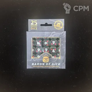 Описание картинки Набор кубов Baron Of Dice Bloody Orc Dice (Round Corner, x25 Dice, 16mm) от Akella по цене 5 500руб | Свободный Рынок Миниатюр - СРМ