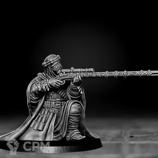 Описание картинки Beduins of Al Badia - Sniper with Jezzail от Подземный человек по цене 150руб | Свободный Рынок Миниатюр - СРМ