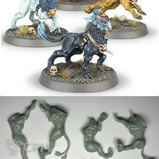 Описание картинки Gryph-hounds х 3. Литьё от ASSV по цене 400руб | Свободный Рынок Миниатюр - СРМ
