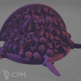 Описание картинки Skull Shoulder от 3Д-Печка по цене 300руб | Свободный Рынок Миниатюр - СРМ