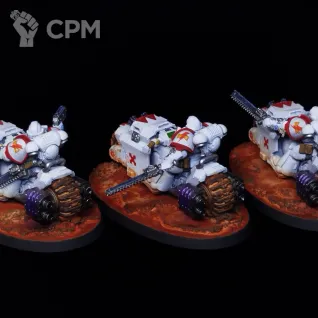 Описание картинки White Scars Outriders Squad от nlmard по цене 7 500руб | Свободный Рынок Миниатюр - СРМ