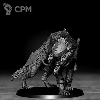 Описание картинки Cadaver Corps War Hyena от Подземный человек по цене 560руб | Свободный Рынок Миниатюр - СРМ