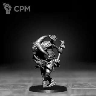Описание картинки Mad Trench Jester от Подземный человек по цене 150руб | Свободный Рынок Миниатюр - СРМ