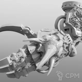 Описание картинки Chaos Knight of Nurgle Fist от MrMetalHorror по цене 380руб | Свободный Рынок Миниатюр - СРМ