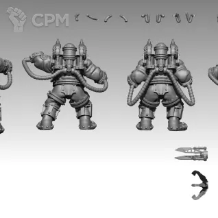 Описание картинки Charonite Ogryn Section от MrMetalHorror по цене 1 000руб | Свободный Рынок Миниатюр - СРМ