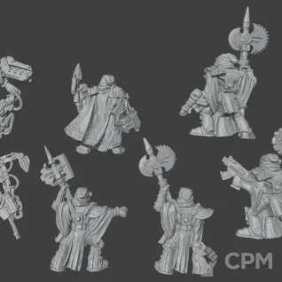 Описание картинки Old Tech priest enginseer - Скан от MrMetalHorror по цене 250руб | Свободный Рынок Миниатюр - СРМ