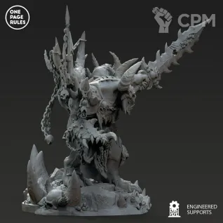 Описание картинки Daemon Prince of Chaos от MrMetalHorror по цене 1 500руб | Свободный Рынок Миниатюр - СРМ