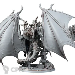 Описание картинки Daemon Prince of Chaos от MrMetalHorror по цене 1 400руб | Свободный Рынок Миниатюр - СРМ