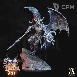 Описание картинки Daemon Prince of Chaos от MrMetalHorror по цене 1 400руб | Свободный Рынок Миниатюр - СРМ