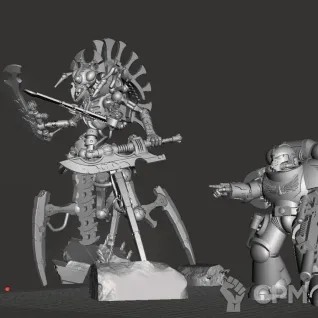 Описание картинки Illuminor Szeras от MrMetalHorror по цене 350руб | Свободный Рынок Миниатюр - СРМ