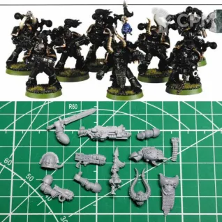 Описание картинки Chaos Space Marines Command Sprue (2002) от Stark Foundry по цене 445руб | Свободный Рынок Миниатюр - СРМ