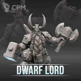 Описание картинки Dwarf Lord от MrMetalHorror по цене 300руб | Свободный Рынок Миниатюр - СРМ