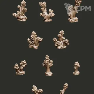 Описание картинки Набор кустистых кораллов. от Логово Каракатицы  по цене 170руб | Свободный Рынок Миниатюр - СРМ