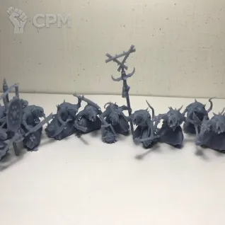 Описание картинки Skaven Clanrats от WahaShop по цене 1 400руб | Свободный Рынок Миниатюр - СРМ