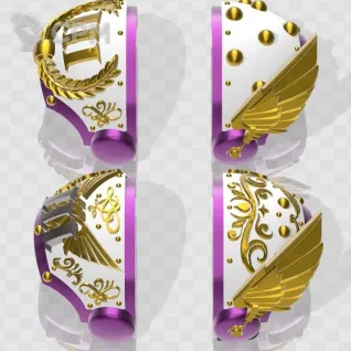 Описание картинки Emperor's Children Tartaros Shoulder Pads от Saudad по цене 300руб | Свободный Рынок Миниатюр - СРМ