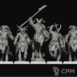 Описание картинки Centigor Herds от MrMetalHorror по цене 800руб | Свободный Рынок Миниатюр - СРМ