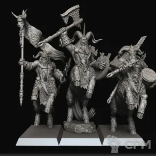 Описание картинки Centigor Herds - 3 Штуки от MrMetalHorror по цене 550руб | Свободный Рынок Миниатюр - СРМ