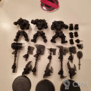 Описание картинки Orc Nobz With Heavy Weapons Modular Kit. Нобы от у Васи по цене 900руб | Свободный Рынок Миниатюр - СРМ
